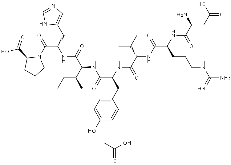 Angiotensin (1-7) (acetate) Struktur