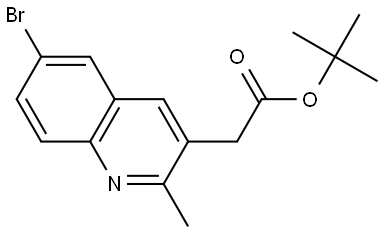 tert-Butyl 2-(6-bromo-2-methylquinolin-3-yl)acetate Struktur