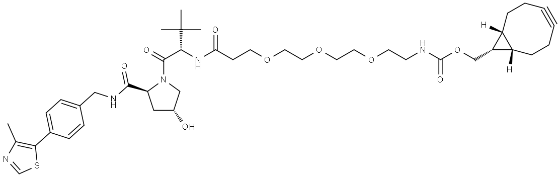 (S,R,S)-AHPC-C2-PEG3-BCN Struktur