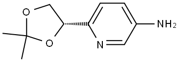 3-Pyridinamine, 6-[(4S)-2,2-dimethyl-1,3-dioxolan-4-yl]- Struktur