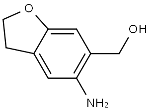 6-Benzofuranmethanol, 5-amino-2,3-dihydro- Struktur