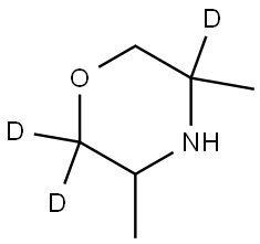 3,5-dimethylmorpholine-2,2,5-d3 Struktur