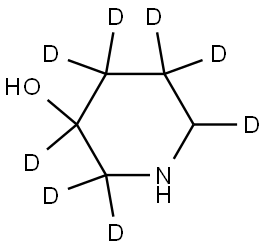 piperidin-2,2,3,4,4,5,5,6-d8-3-ol Struktur