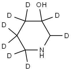 piperidin-2,3,4,4,5,5,6,6-d8-3-ol Struktur