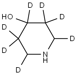 piperidin-2,3,3,4,5,5,6-d7-4-ol Struktur