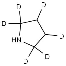 pyrrolidine-2,2,3,4,5,5-d6 Struktur