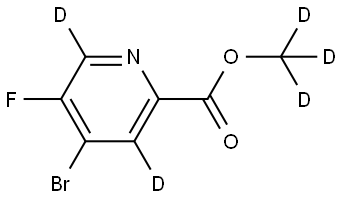 methyl-d3 4-bromo-5-fluoropicolinate-3,6-d2 Struktur