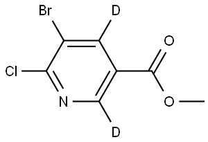 methyl 5-bromo-6-chloronicotinate-2,4-d2 Struktur