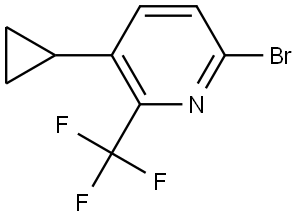 6-Bromo-3-cyclopropyl-2-(trifluoromethyl)pyridine Struktur