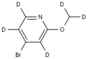 4-bromo-2-(methoxy-d2)pyridine-3,5,6-d3 Struktur