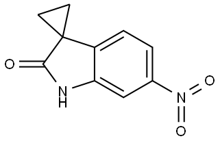 6'-nitrospiro[cyclopropane-1,3'-indoline]-2'-one Struktur