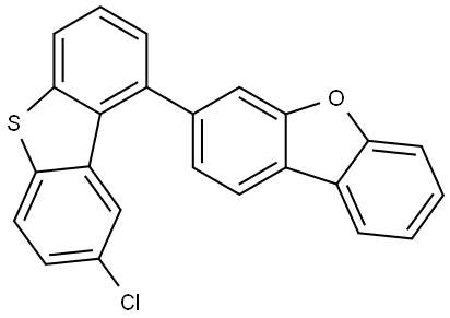 Dibenzofuran, 3-(8-chloro-1-dibenzothienyl)- Struktur