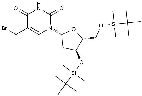 Thymidine, α-bromo-3',5'-bis-O-[(1,1-dimethylethyl)dimethylsilyl]-