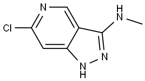 1H-Pyrazolo[4,3-c]pyridin-3-amine, 6-chloro-N-methyl- Struktur