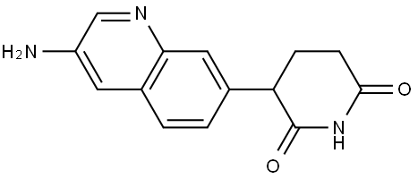 3-(3-Aminoquinolin-7-yl)piperidine-2,6-dione Struktur