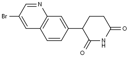 3-(3-Bromoquinolin-7-yl)piperidine-2,6-dione Struktur