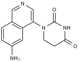 2,4(1H,3H)-Pyrimidinedione, 1-(6-amino-4-isoquinolinyl)dihydro- Struktur