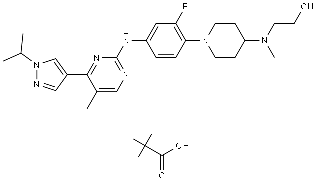 JAK2/FLT3-IN-1 TFA Struktur