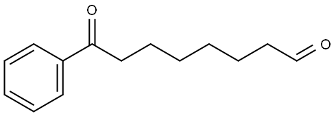 Benzeneoctanal, η-oxo- Struktur