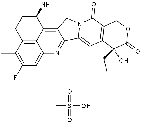 (1R,9R)-Exatecan mesylate Struktur