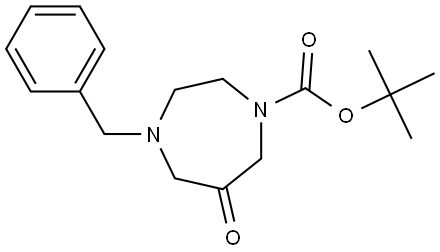 tert-butyl 4-benzyl-6-oxo-1,4-diazepane-1-carboxylate Struktur