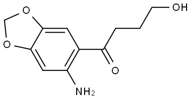 1-(6-Aminobenzo[d][1,3]dioxol-5-yl)-4-hydroxy-1-butanone Structure