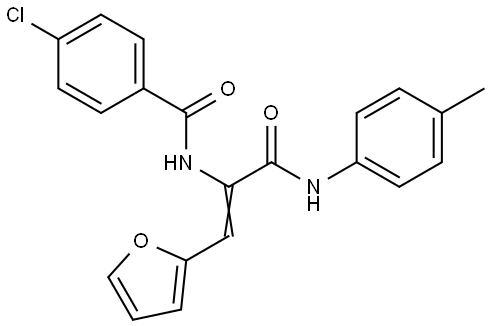 4-CHLORO-N-(2-(2-FURYL)-1-(4-TOLUIDINOCARBONYL)VINYL)BENZAMIDE Struktur