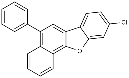 9-Chloro-5-phenylnaphtho[1,2-b]benzofuran Struktur