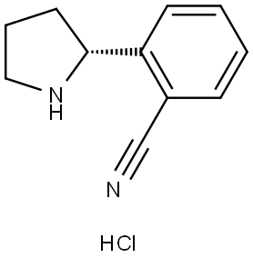 (R)-2-(pyrrolidin-2-yl)benzonitrile hydrochloride Struktur