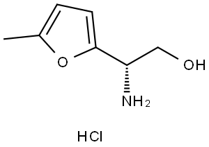 2-Furanethanol, β-amino-5-methyl-, hydrochloride (1:1), (βS)- Struktur