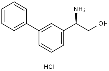 (R)-2-([1,1'-biphenyl]-3-yl)-2-aminoethan-1-ol hydrochloride Struktur