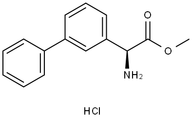 methyl (S)-2-([1,1'-biphenyl]-3-yl)-2-aminoacetate  hydrochloride Struktur