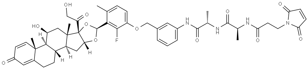 Glucocorticoid receptor agonist-3 Ala-Ala-Mal Struktur