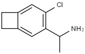 1-(4-Chlorobicyclo[4.2.0]octa-1,3,5-trien-3-yl)ethan-1-amine Struktur