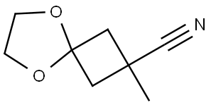 2-Methyl-5,8-dioxaspiro[3.4]octane-2-carbonitrile Struktur