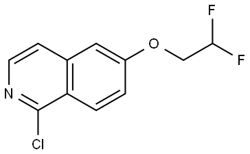 Isoquinoline, 1-chloro-6-(2,2-difluoroethoxy)- Struktur