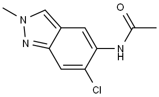 Acetamide, N-(6-chloro-2-methyl-2H-indazol-5-yl)- Struktur