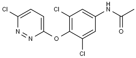 N-(3,5-dichloro-4-((6-chloropyridaz in-3-yl)oxy)phenyl)acetamide Structure