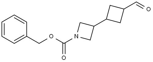 benzyl 3-(3-formylcyclobutyl)azetidine-1-carboxylate Struktur