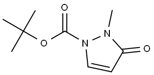 tert-butyl 2-methyl-3-oxo-2,3-dihydro-1H-pyrazole-1-carboxylate Struktur