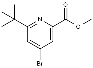 methyl 4-bromo-6-(tert-butyl)picolinate Struktur