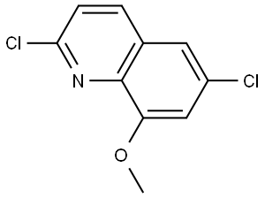 2,6-dichloro-8-methoxyquinoline Struktur