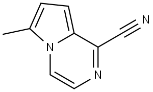 6-methylpyrrolo[1,2-a]pyrazine-1-carbonitrile Struktur