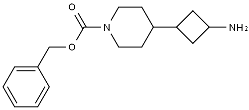 benzyl 4-(3-aminocyclobutyl)piperidine-1-carboxylate Struktur