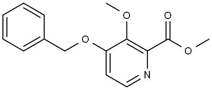 methyl 4-(benzyloxy)-3-methoxypicolinate Struktur