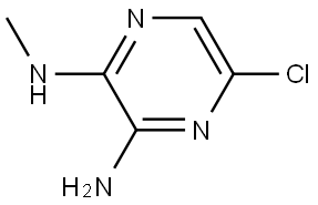 2,3-Pyrazinediamine, 5-chloro-N2-methyl- Struktur