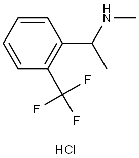 N-methyl-1-(2-(trifluoromethyl)phenyl)ethan-1-amine hydrochloride Struktur