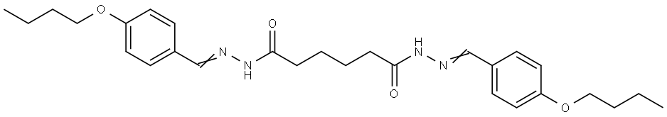 N'(1),N'(6)-BIS(4-BUTOXYBENZYLIDENE)HEXANEDIHYDRAZIDE Struktur