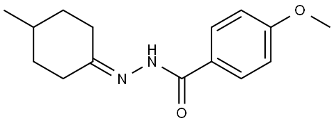 4-METHOXY-N'-(4-METHYLCYCLOHEXYLIDENE)BENZOHYDRAZIDE Struktur