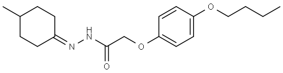 2-(4-BUTOXYPHENOXY)-N'-(4-METHYLCYCLOHEXYLIDENE)ACETOHYDRAZIDE Struktur